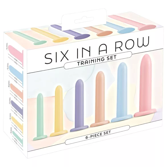 You2Toys - Six in a Row - komplet trenažnih dildov - 6 kosov (barvni)