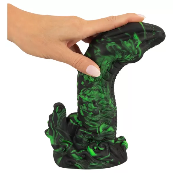 Beasty Cocks Lizard Peak - realistični dildo penis - zeleni črni