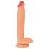Realistixxx Real Giant - ekstra velik dildo z modi (naraven)