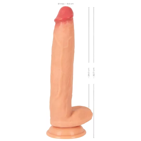 Realistixxx - realistični dildo z modami - velik, natur barva