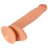 Realistixxx Real Giant - ekstra velik dildo z modi (naraven)
