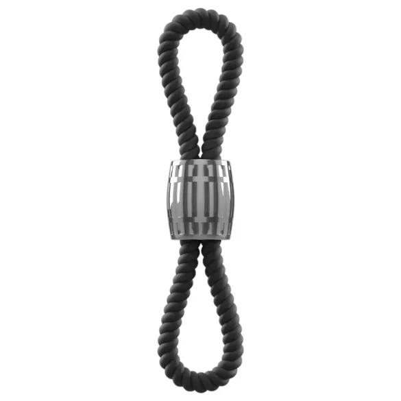 Rebel Cock Strap - nastavljiva dvojna silikonska zanka za penis (87 g)