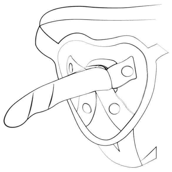 ROMP Dizi - silikonski dildo - upogljiv - roza-oranžen