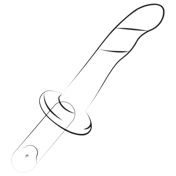 ROMP Dizi - silikonski dildo - upogljiv - roza-oranžen