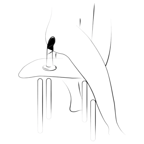 ROMP Dizi - silikonski dildo - upogljiv - roza-oranžen