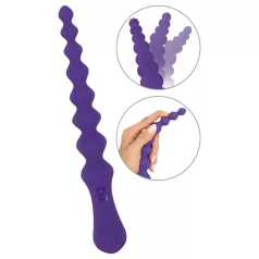 You2Toys - analni dildo z bunkicami - upogljiv - vijoličen