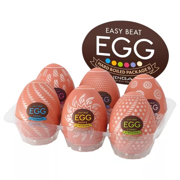 TENGA - Masturbator jajčka set - močnejši občutek - 6 kosov