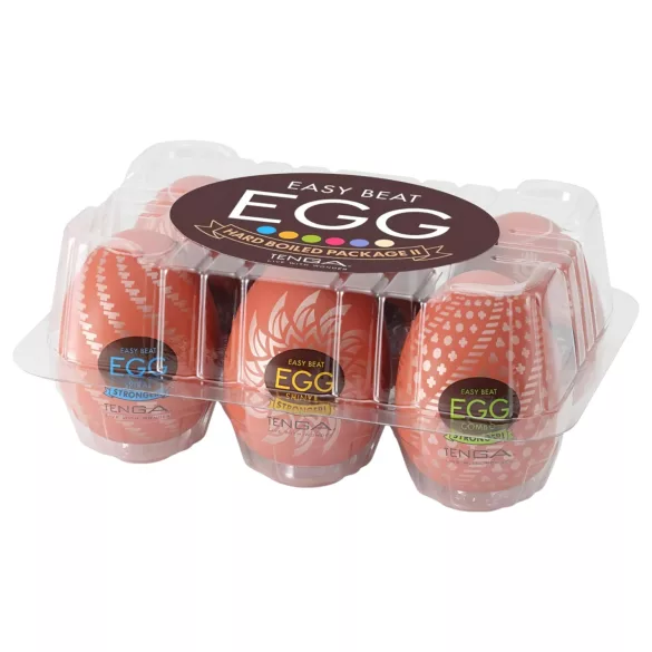 TENGA - Masturbator jajčka set - močnejši občutek - 6 kosov