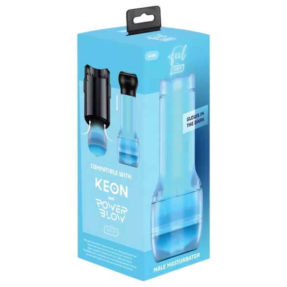 Kiiroo Feel Glow - svetleča umetna vagina - PowerBlow združljiva (bela)