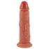 Realistixxx - realistični dildo - dvojna plast - naravna barva