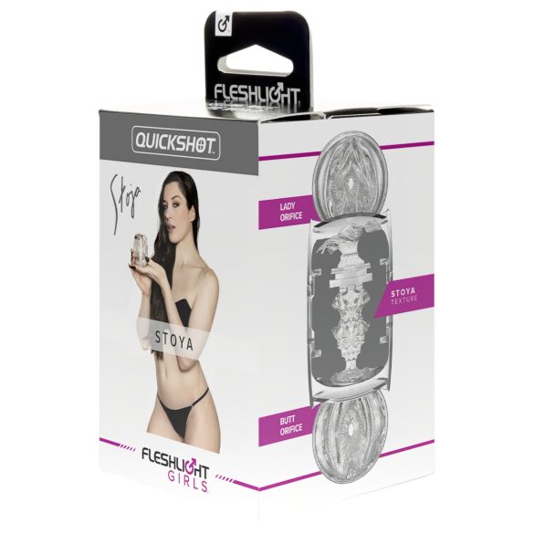 Fleshlight Quickshot Stoya - potovalni masturbator (prozoren)