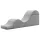 Liberator Aria Flip Chaise - prilagodljiv tantra kavč - 3-delni (siv)