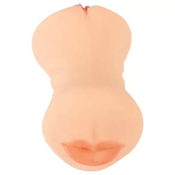 Nature Skin - masturbator za vagino in usta (naraven)