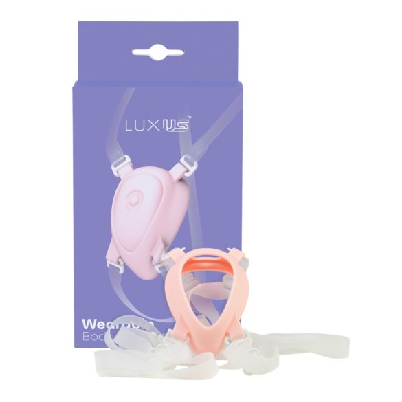 Luksuzni - nastavljiv pas za vibrator za klitoris (bela)
