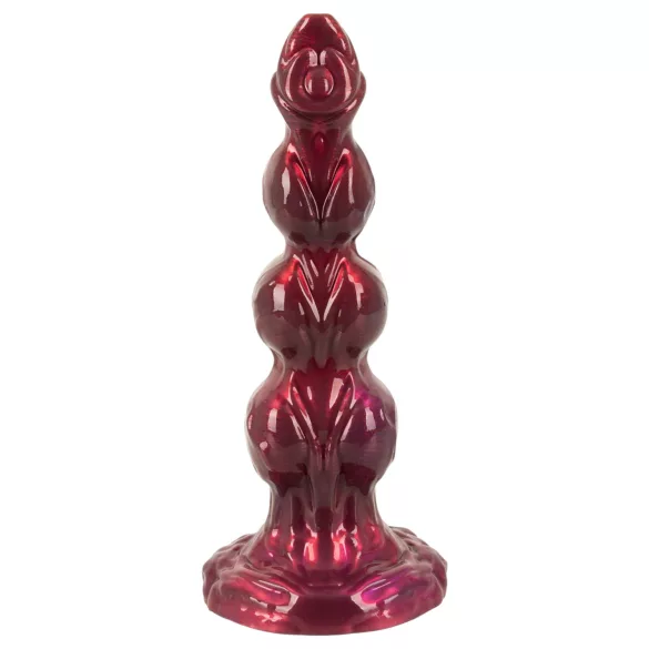 Beasty Cocks - Werewolf Willie dildo s priseskom - bordo (21 cm)