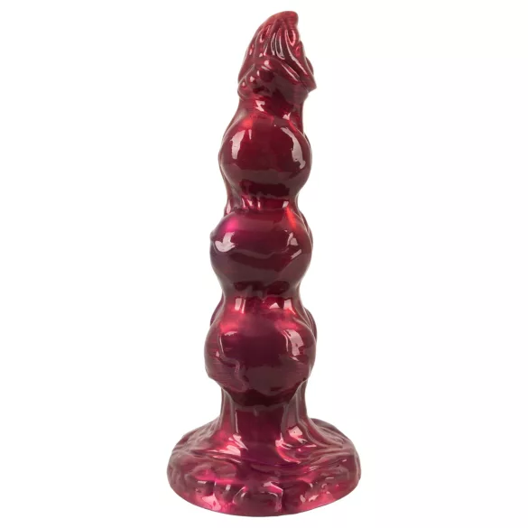Beasty Cocks - Werewolf Willie dildo s priseskom - bordo (21 cm)