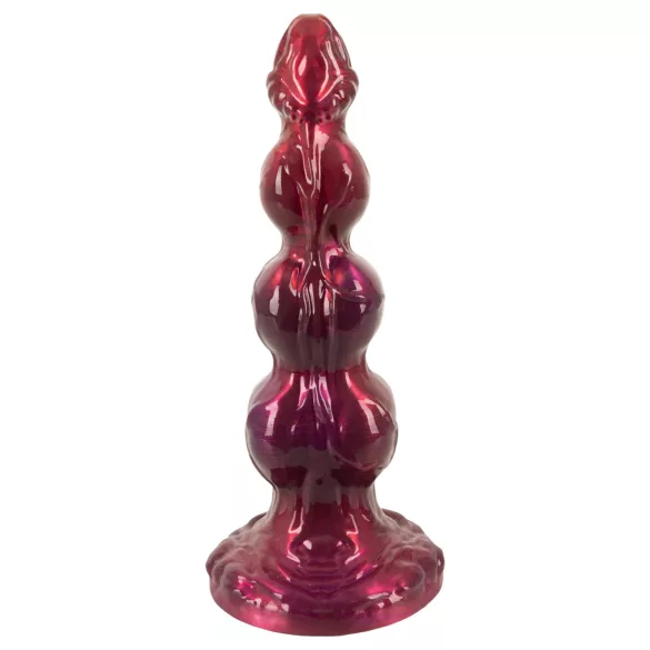 Beasty Cocks - Werewolf Willie dildo s priseskom - bordo (21 cm)