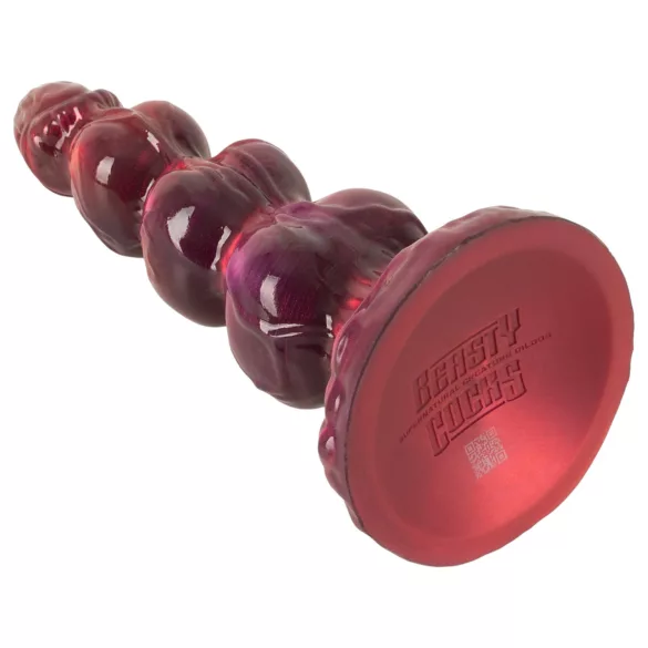 Beasty Cocks - Werewolf Willie dildo s priseskom - bordo (21 cm)