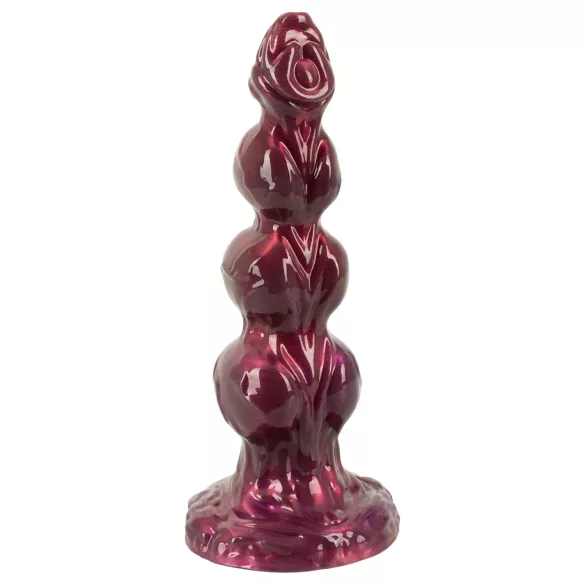 Beasty Cocks - Werewolf Willie dildo s priseskom - bordo (21 cm)