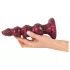 Beasty Cocks - Werewolf Willie dildo s priseskom - bordo (21 cm)