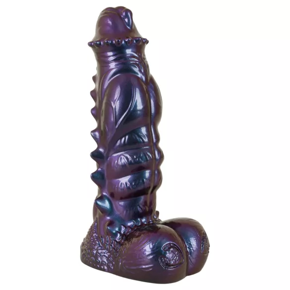 Beasty Cocks Tech-Zilla Bang - dildó z prisesavko v obliki pošasti (vijoličen)