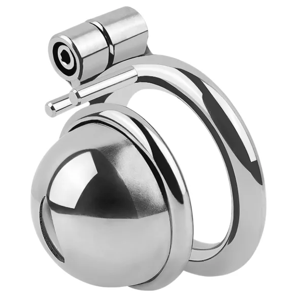fetish collection - mini kletka za penis s 3 zamenljivimi obročki za modo (srebrna)