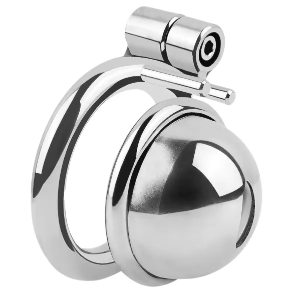 fetish collection - mini kletka za penis s 3 zamenljivimi obročki za modo (srebrna)