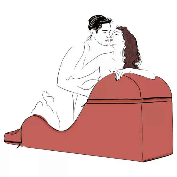 Liberator Aria Flip Chaise - prilagodljiv tantra kavč - 3-delni (črn)