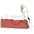 Liberator Aria Flip Chaise - prilagodljiv tantra kavč - 3-delni (črn)
