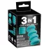 You2Toys - komplet 3‑v‑1 obročkov za penis in moda (turkizen)