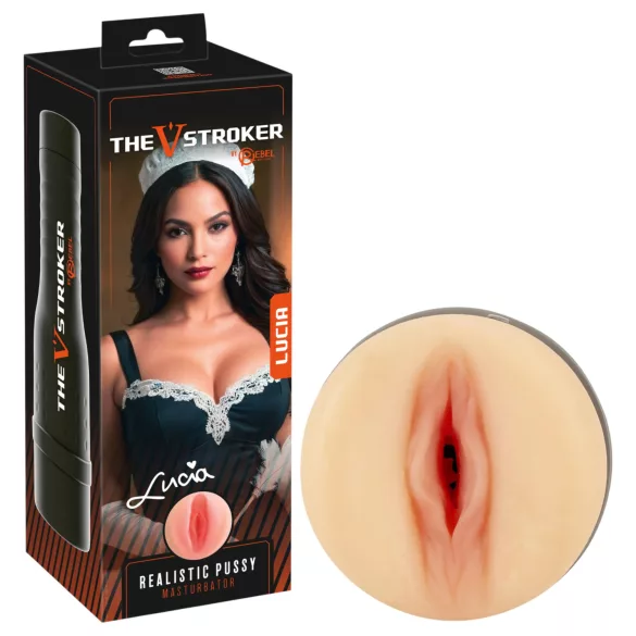 Rebel The V-Stroker Lucia - realistična umetna vagina masturbator (barva kože)