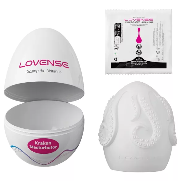 LOVENSE Kraken - masturbacijsko jajce - 1 kos (belo)