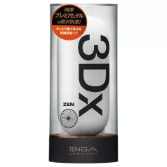 TENGA 3Dx Zen - 3D vzorčast masturbator (bel)
