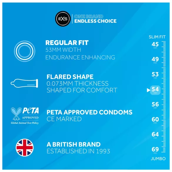 EXS - kondomi za zakasnitev iz lateksa - 12 kos