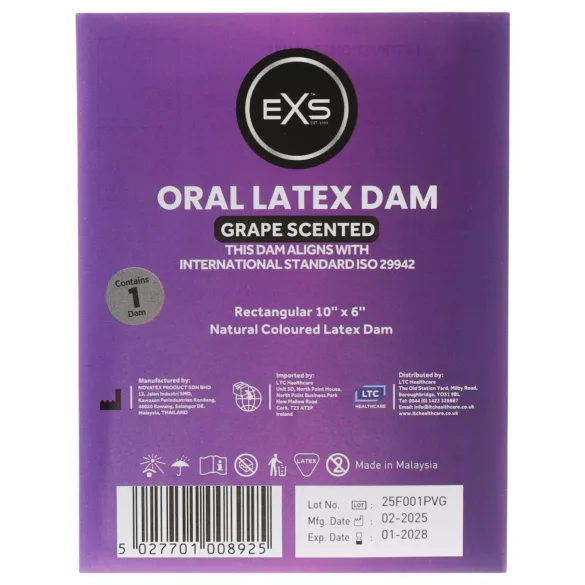 EXS grozdni lizalni prtiček - lateks zaščitni prtiček (1 kos)