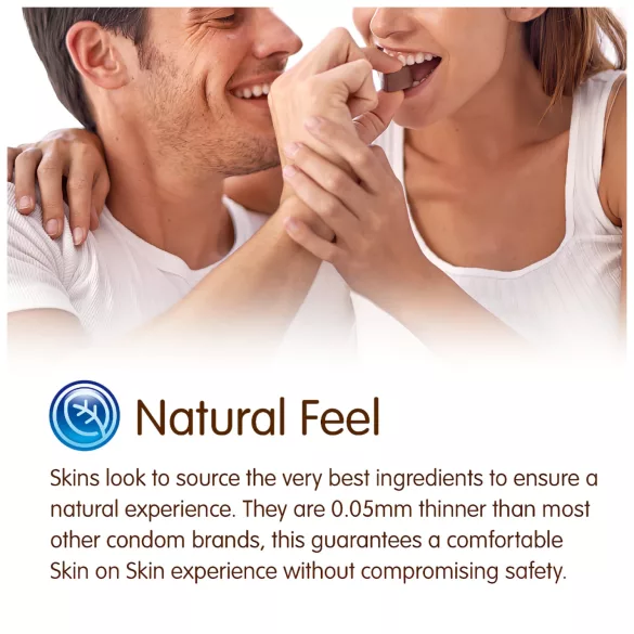 Skins - kondomi s čokoladnim okusom - 8 kos