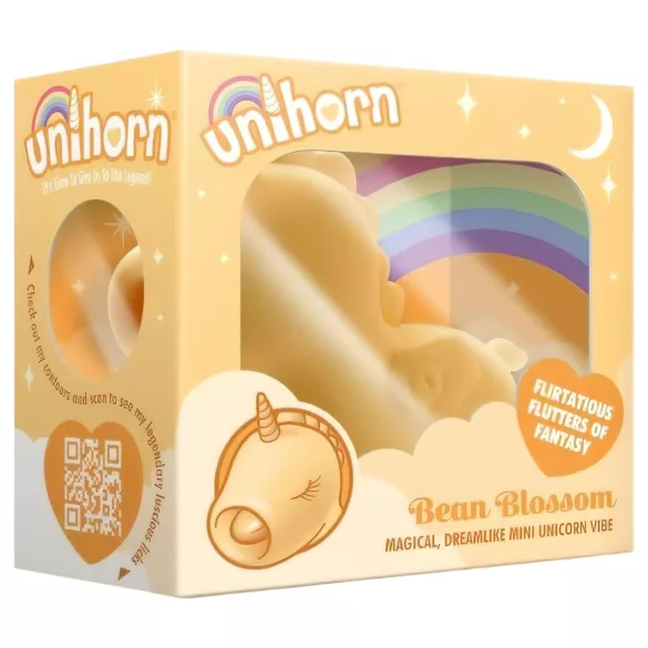 Unihorn Bean Blossom - vibrator za klitoris - polnilni - rumen