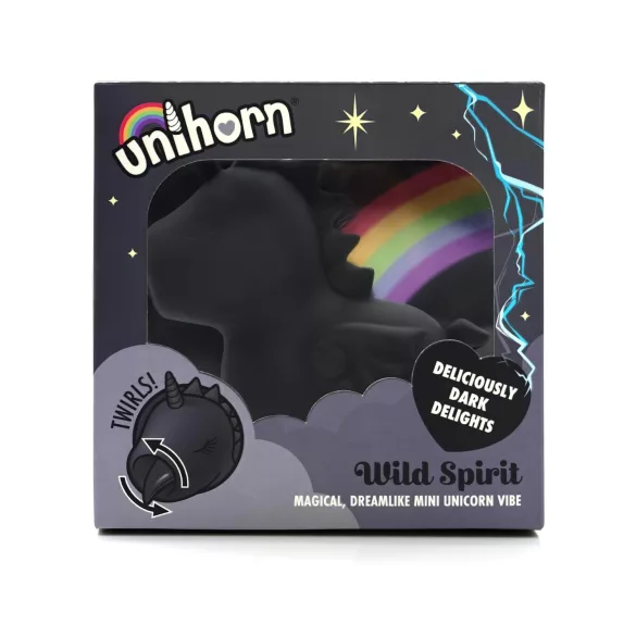 Unihorn Wild Spirit - vibrator za klitoris - brezžični - črna
