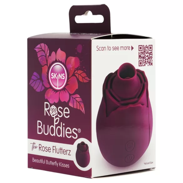 Skins Rose Flutterz - baterijski vibrator za klitoris (vijoličen)