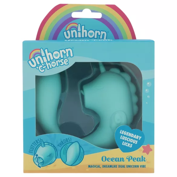 Unihorn C-Horse - vibrator za točko G in klitoris (turkizna barva)