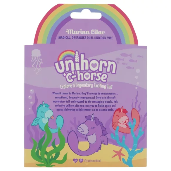 Unihorn C-Horse - vibrator za točko G in klitoris (vijoličen)