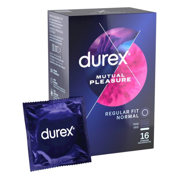 Durex Mutual Pleasure - podaljšani užitek kondomi (16 kos)