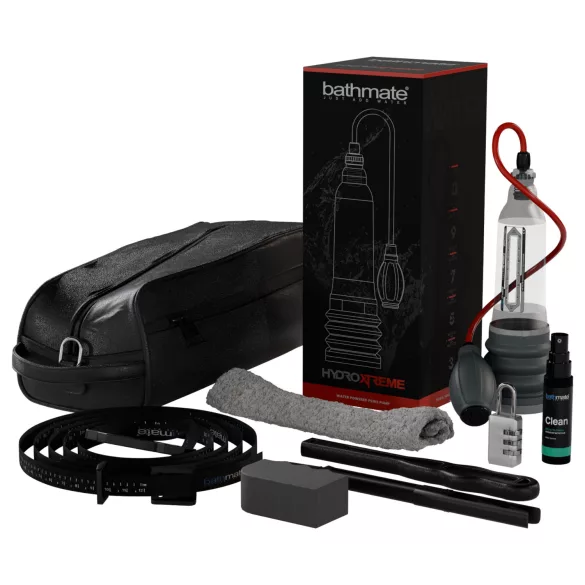 Bathmate HydroXtreme 6 - hidravlična črpalka komplet (prozorna)
