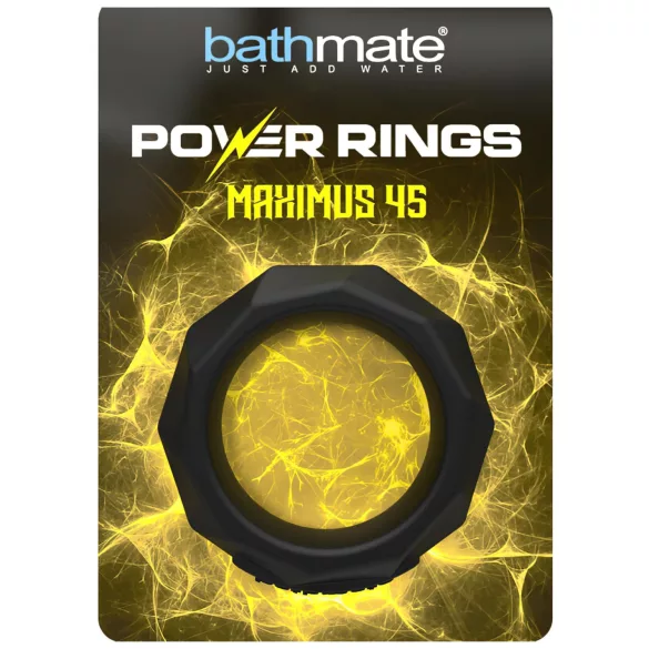 Bathmate Maximus 45 - silikonski obroček za penis (črn)