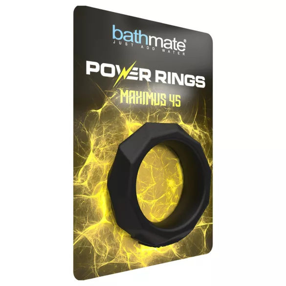 Bathmate Maximus 45 - silikonski obroček za penis (črn)