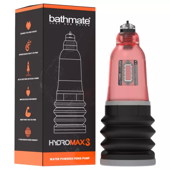 Bathmate Hydromax3 - hidravlična črpalka (rdeča)