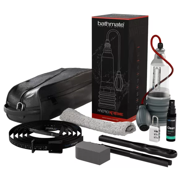 Bathmate HydroXtreme 7 Wide Boy - hidravlična črpalka komplet (prozorni)