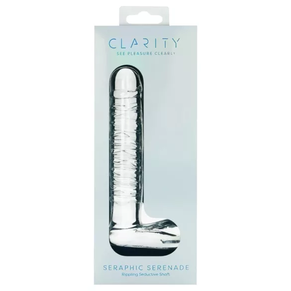 Clarity - stekleni dildo za prostato - prozoren
