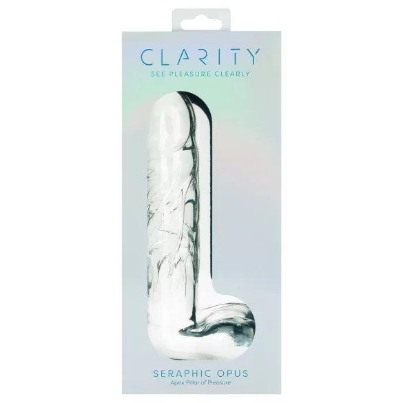 Clarity Seraphic Opus - stekleni dildo za G-točko (prozorni)