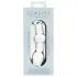 Clarity Utopian Mystique - rebrast steklen analni dildo (prozoren)